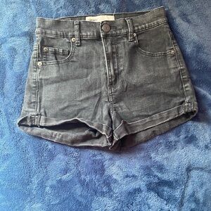 Garage Dark Gray Jean Shorts